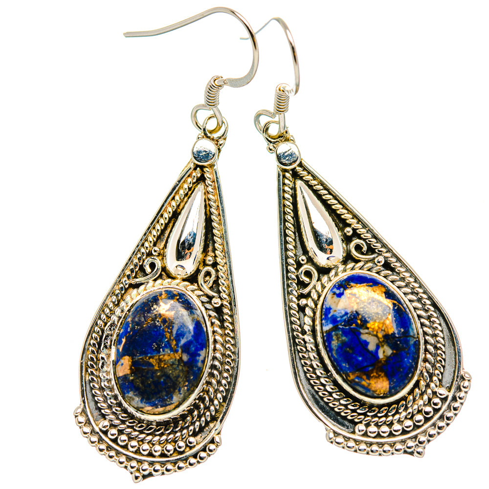 Lapis Lazuli Earrings handcrafted by Ana Silver Co - EARR428527 - Photo 2