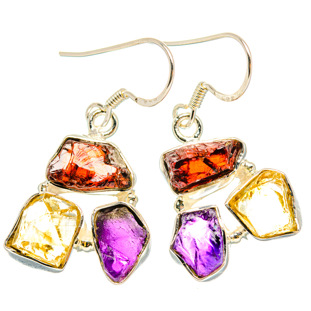 Garnet Earrings handcrafted by Ana Silver Co - EARR428534 - Photo 2