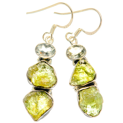 Peridot Earrings handcrafted by Ana Silver Co - EARR428608 - Photo 2