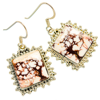 Wild Horse Jasper Earrings handcrafted by Ana Silver Co - EARR428609 - Photo 2