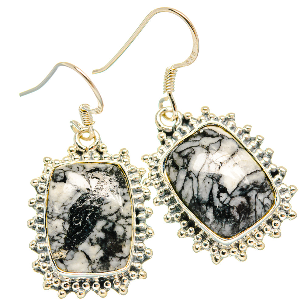 Pinolith Jasper Earrings handcrafted by Ana Silver Co - EARR428615 - Photo 2