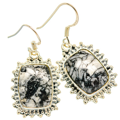 Pinolith Jasper Earrings handcrafted by Ana Silver Co - EARR428615 - Photo 2