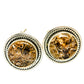 Turritella Agate Earrings handcrafted by Ana Silver Co - EARR428618 - Photo 2