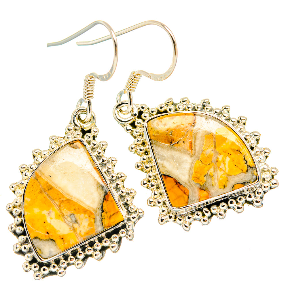 Brecciated Mookaite Earrings handcrafted by Ana Silver Co - EARR428621 - Photo 2