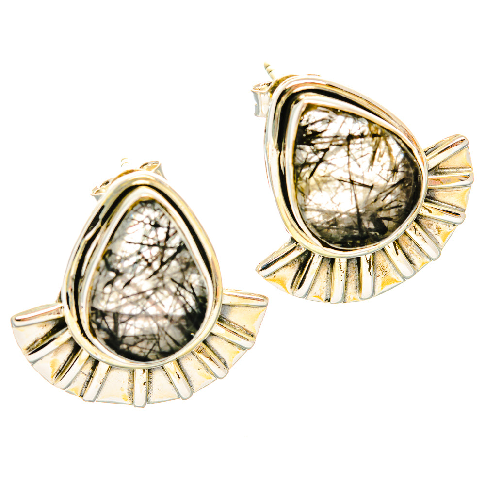 Tourmalinated Quartz Earrings handcrafted by Ana Silver Co - EARR428628 - Photo 2