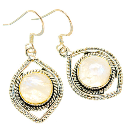 Rainbow Moonstone Earrings handcrafted by Ana Silver Co - EARR428630 - Photo 2