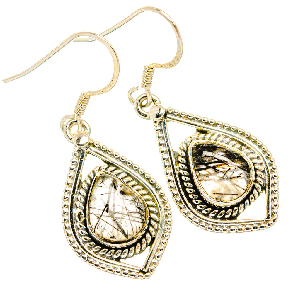 Tourmalinated Quartz Earrings handcrafted by Ana Silver Co - EARR428632 - Photo 2