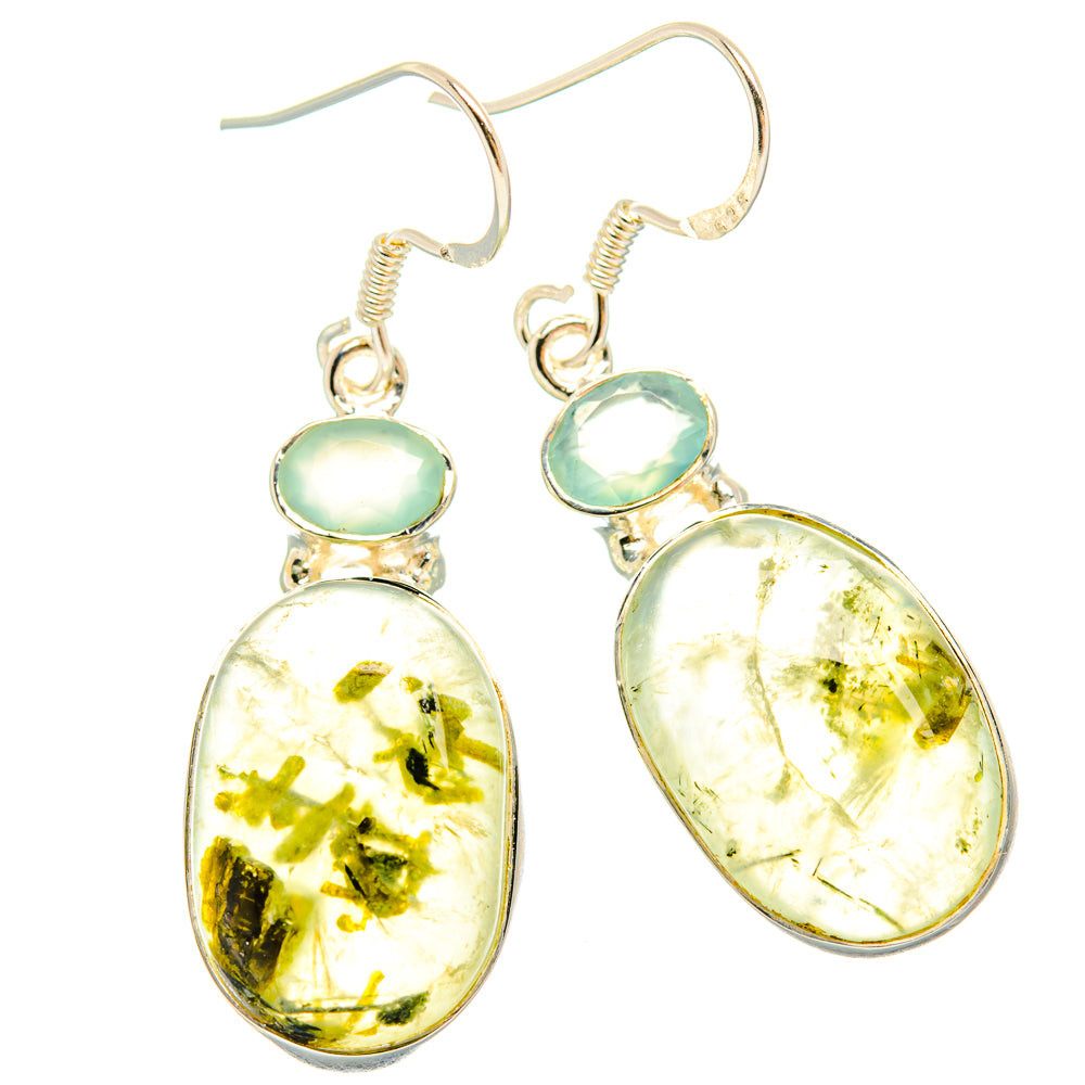Prehnite Earrings handcrafted by Ana Silver Co - EARR428634 - Photo 2
