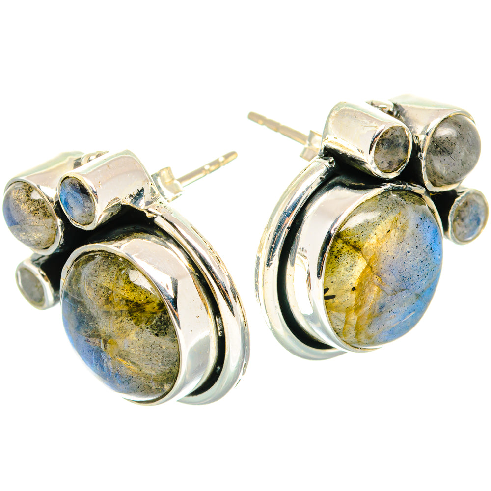 Labradorite Earrings handcrafted by Ana Silver Co - EARR428645 - Photo 2