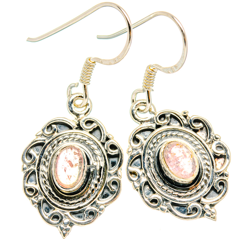 Pink Tourmaline Earrings handcrafted by Ana Silver Co - EARR428652 - Photo 2