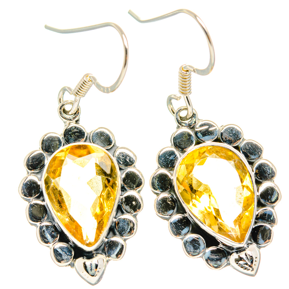 Citrine Earrings handcrafted by Ana Silver Co - EARR428660 - Photo 2