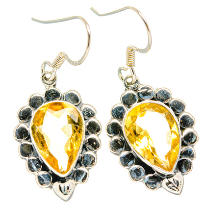 Citrine Earrings handcrafted by Ana Silver Co - EARR428660 - Photo 2