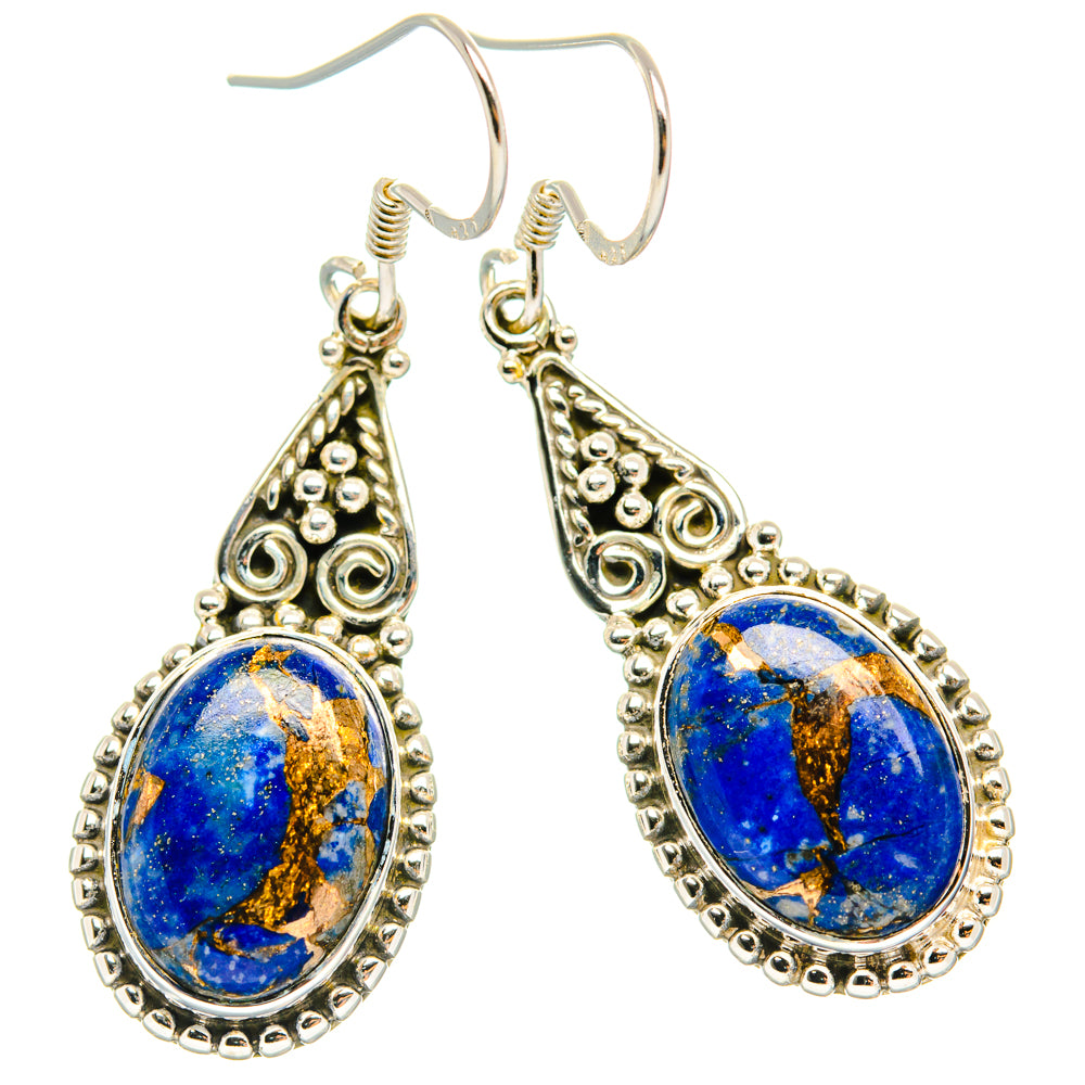 Lapis Lazuli Earrings handcrafted by Ana Silver Co - EARR428670 - Photo 2
