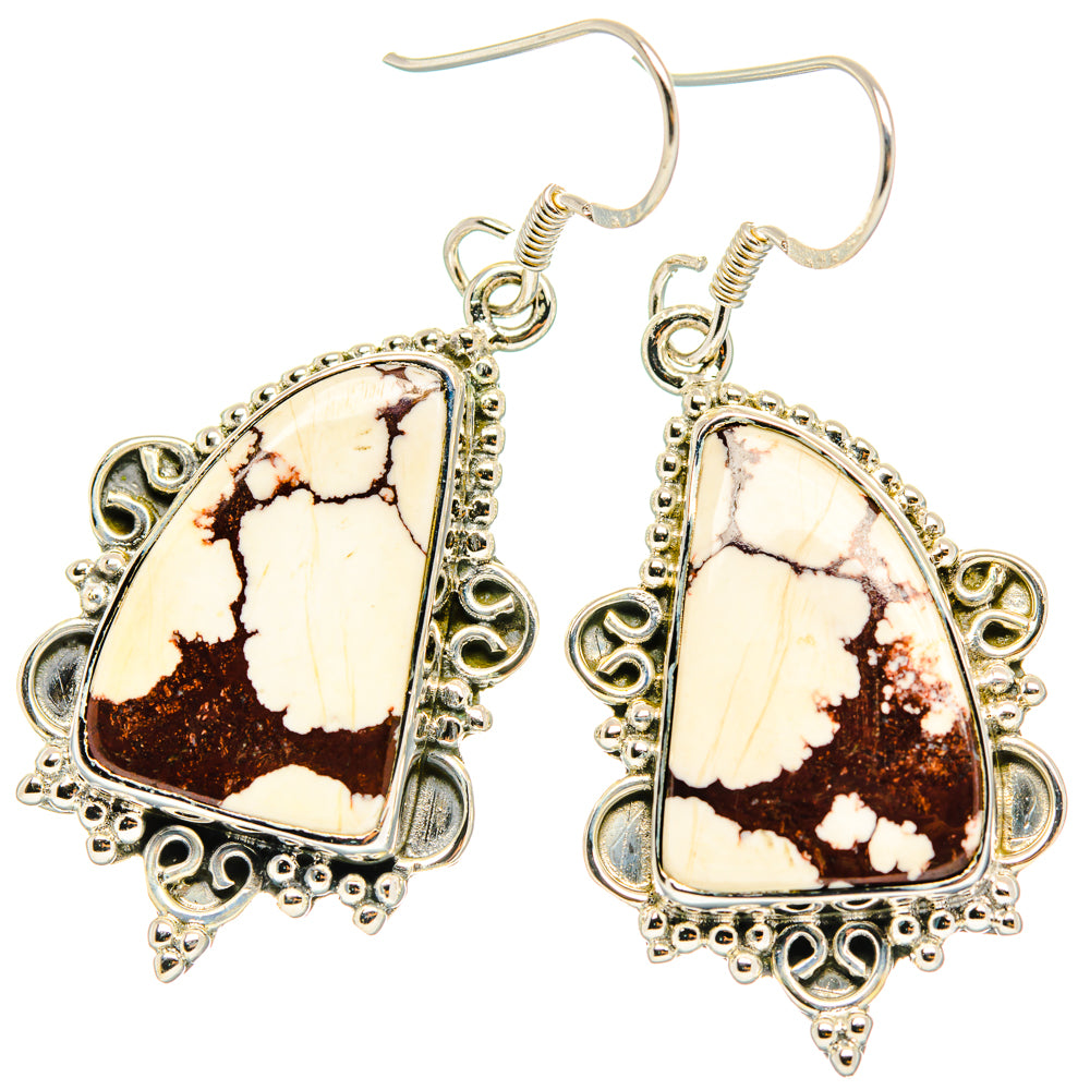 Wild Horse Jasper Earrings handcrafted by Ana Silver Co - EARR428674 - Photo 2