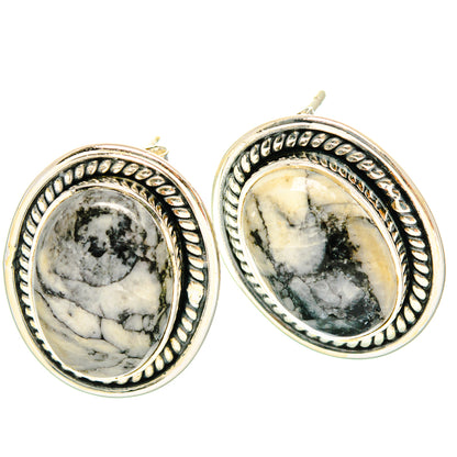 Pinolith Jasper Earrings handcrafted by Ana Silver Co - EARR428675 - Photo 2