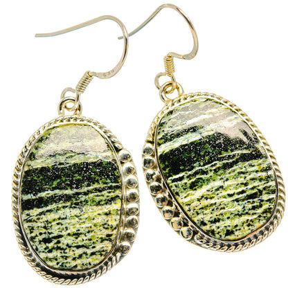 Green Swiss Opal Earrings handcrafted by Ana Silver Co - EARR428682 - Photo 2