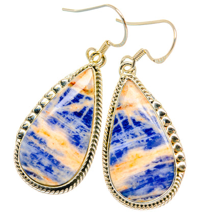 Sodalite Earrings handcrafted by Ana Silver Co - EARR428687 - Photo 2
