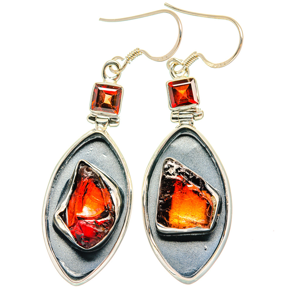 Garnet Earrings handcrafted by Ana Silver Co - EARR428688 - Photo 2