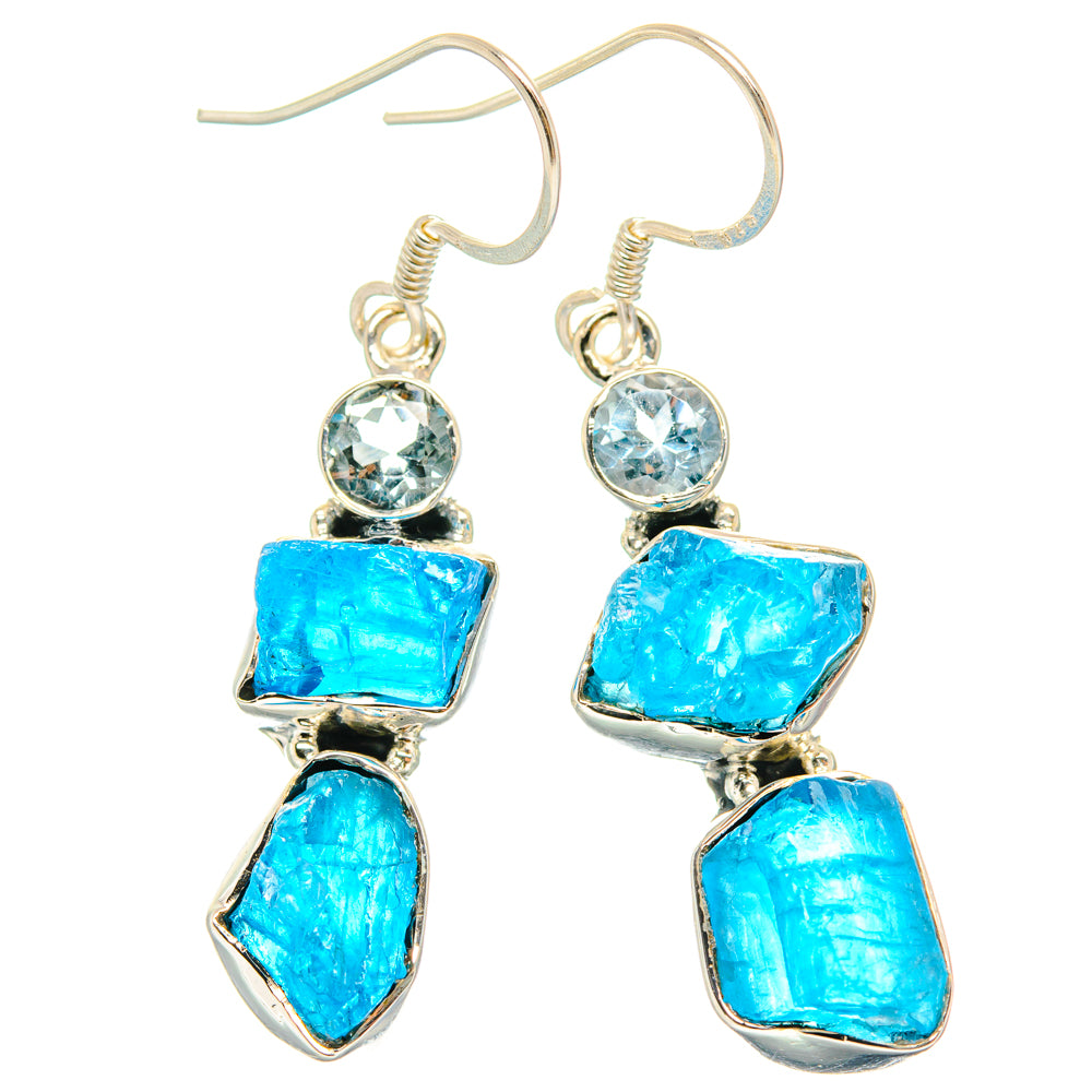 Apatite Earrings handcrafted by Ana Silver Co - EARR428691 - Photo 2