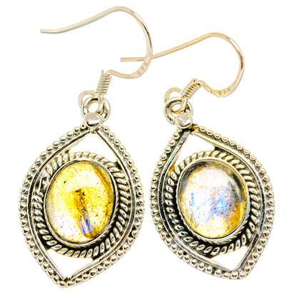 Labradorite Earrings handcrafted by Ana Silver Co - EARR428702 - Photo 2