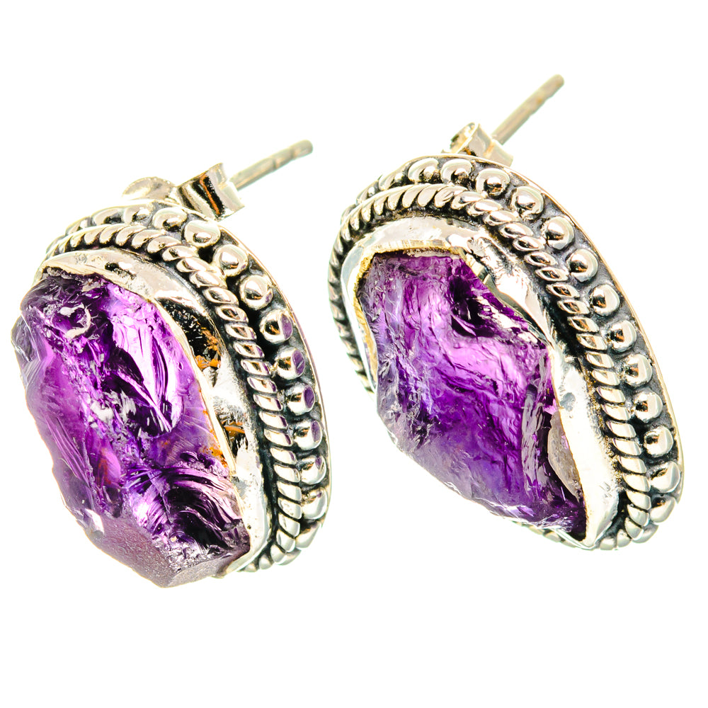 Amethyst Earrings handcrafted by Ana Silver Co - EARR428708 - Photo 2