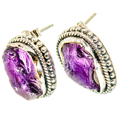 Amethyst Earrings handcrafted by Ana Silver Co - EARR428708 - Photo 2