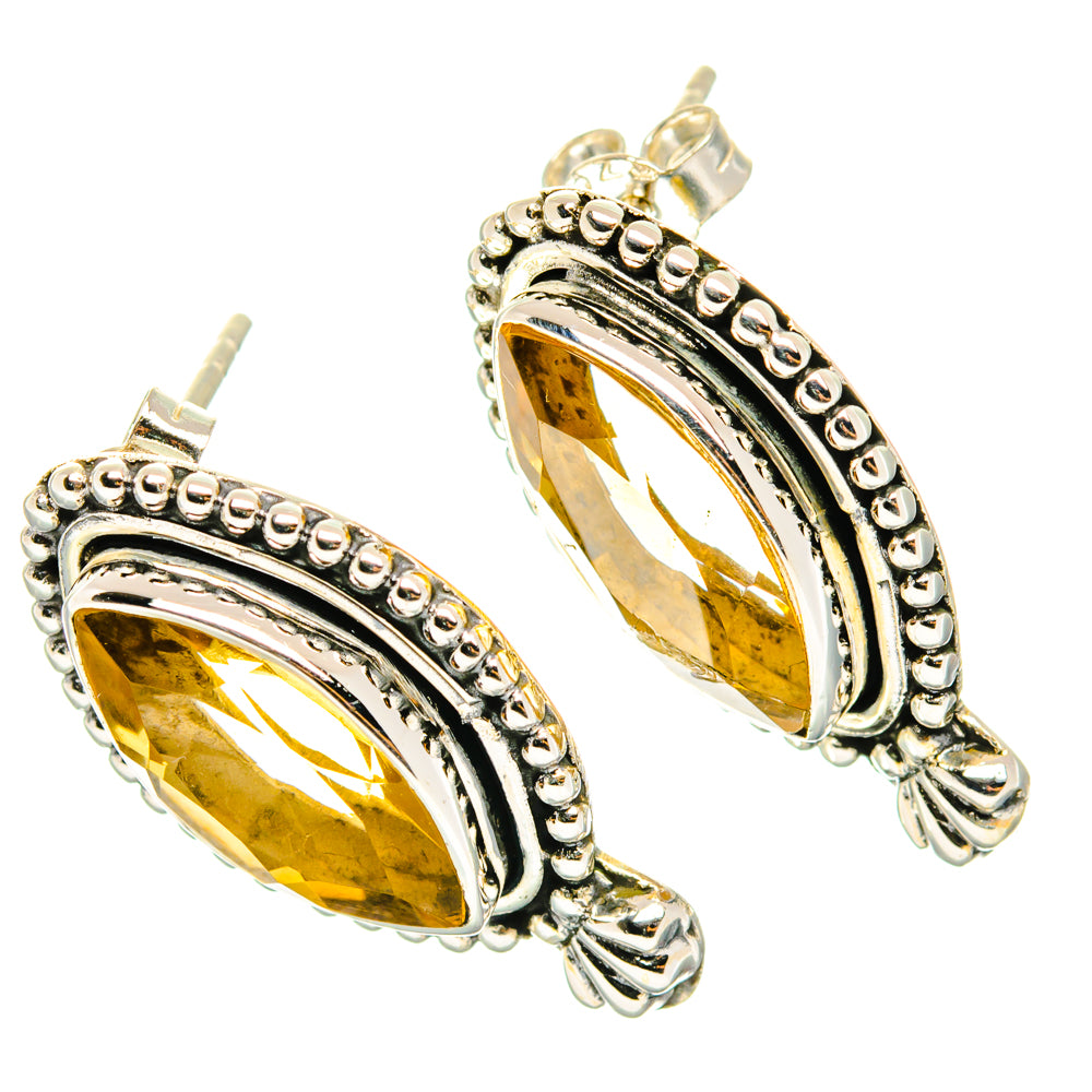 Citrine Earrings handcrafted by Ana Silver Co - EARR428711 - Photo 2