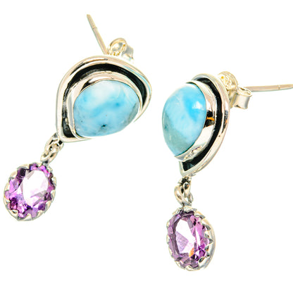 Larimar Earrings handcrafted by Ana Silver Co - EARR428716 - Photo 2