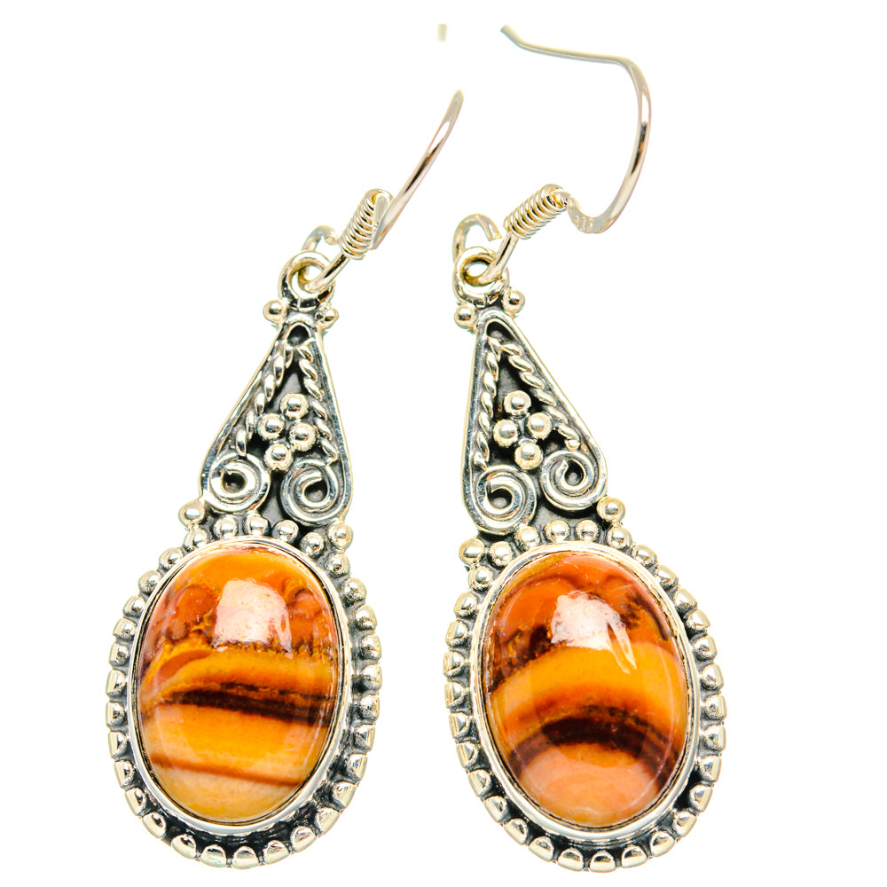 Mookaite Earrings handcrafted by Ana Silver Co - EARR428717 - Photo 2