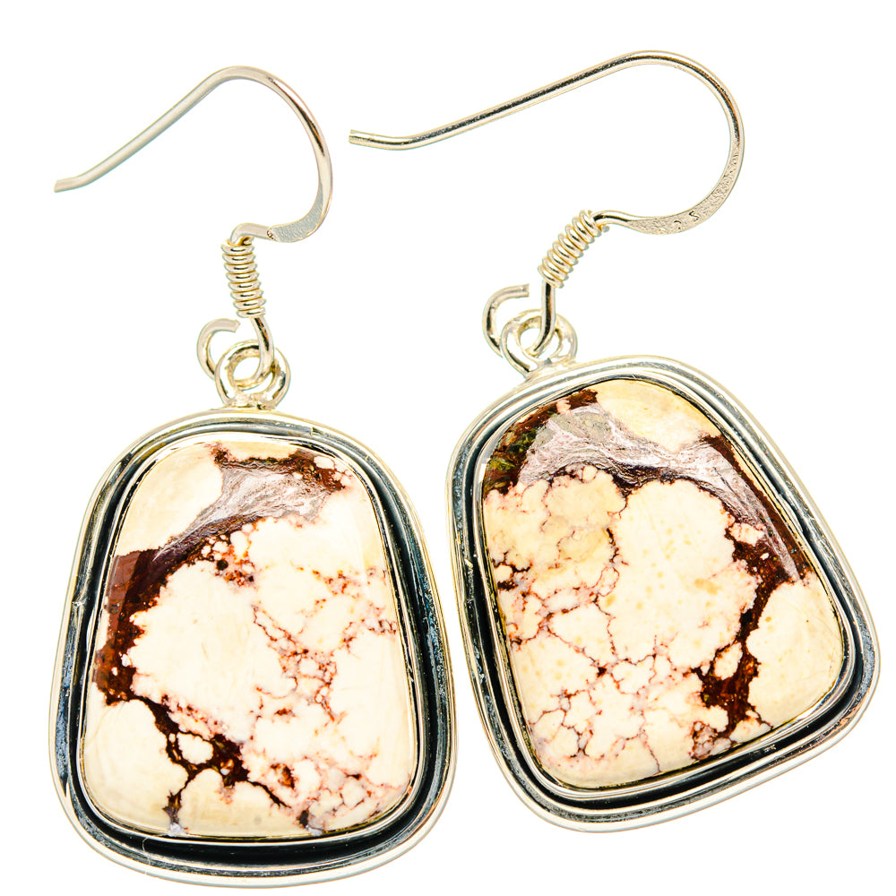 Wild Horse Jasper Earrings handcrafted by Ana Silver Co - EARR428718 - Photo 2