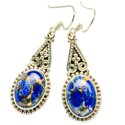 Lapis Lazuli Earrings handcrafted by Ana Silver Co - EARR428722 - Photo 2