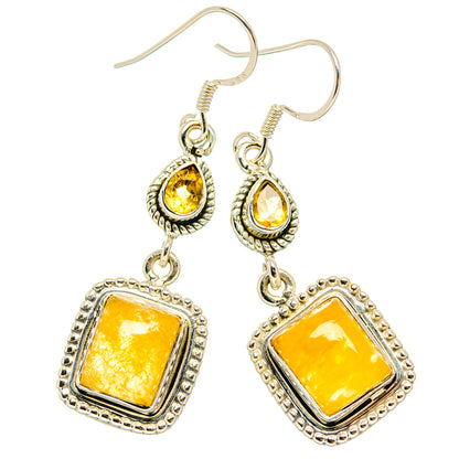 Rutilated Quartz Earrings handcrafted by Ana Silver Co - EARR428735 - Photo 2
