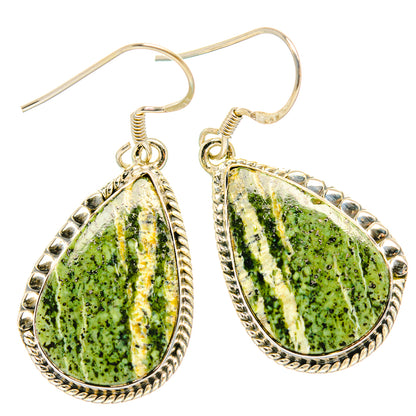 Green Swiss Opal Earrings handcrafted by Ana Silver Co - EARR428737 - Photo 2