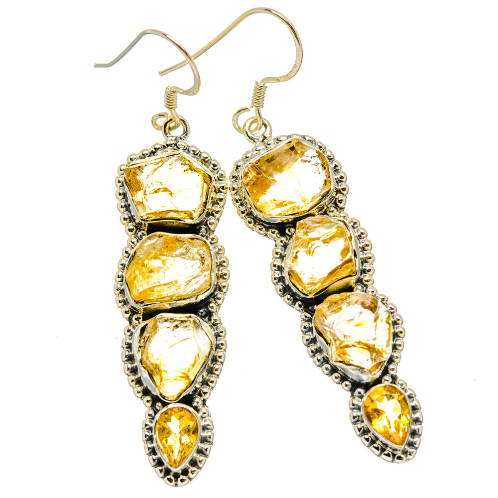 Citrine Earrings handcrafted by Ana Silver Co - EARR428738 - Photo 2