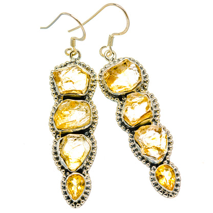 Citrine Earrings handcrafted by Ana Silver Co - EARR428738 - Photo 2