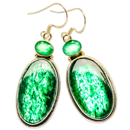 Green Aventurine Earrings handcrafted by Ana Silver Co - EARR428739 - Photo 2