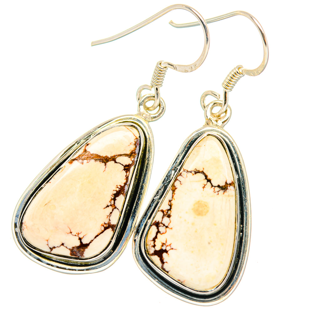 Wild Horse Jasper Earrings handcrafted by Ana Silver Co - EARR428758 - Photo 2