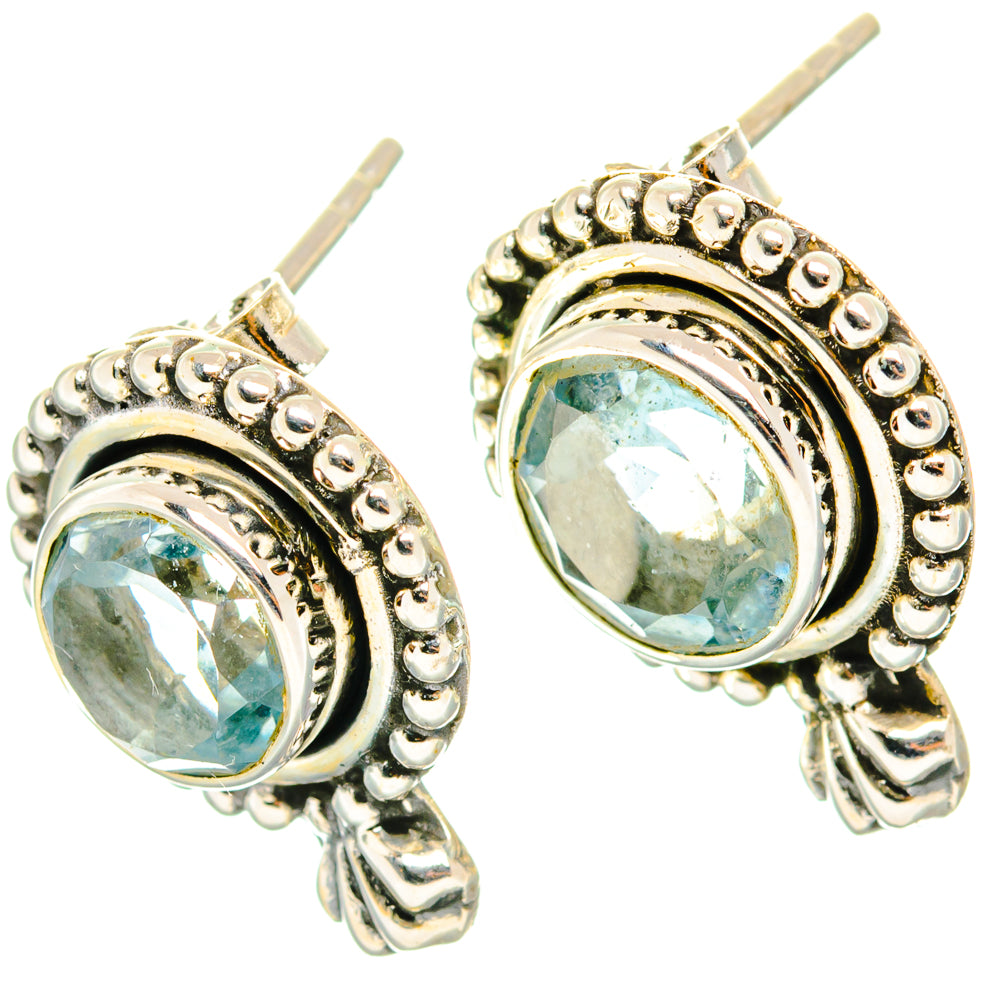 Blue Topaz Earrings handcrafted by Ana Silver Co - EARR428767 - Photo 2
