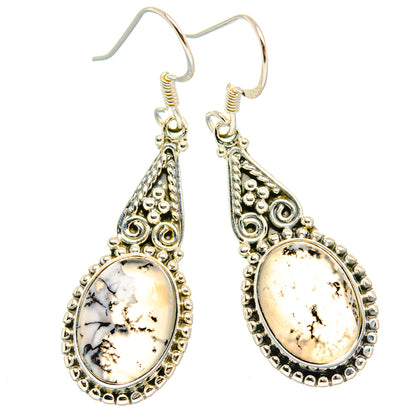 Dendritic Opal Earrings handcrafted by Ana Silver Co - EARR428768 - Photo 2