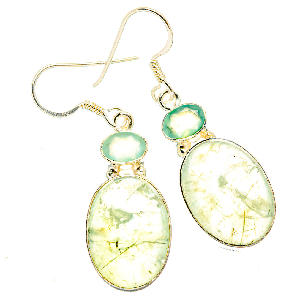 Prehnite Earrings handcrafted by Ana Silver Co - EARR428771 - Photo 2