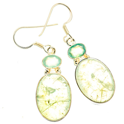 Prehnite Earrings handcrafted by Ana Silver Co - EARR428771 - Photo 2