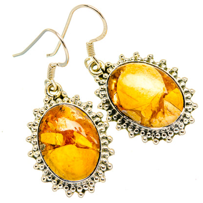 Brecciated Mookaite Earrings handcrafted by Ana Silver Co - EARR428785 - Photo 2