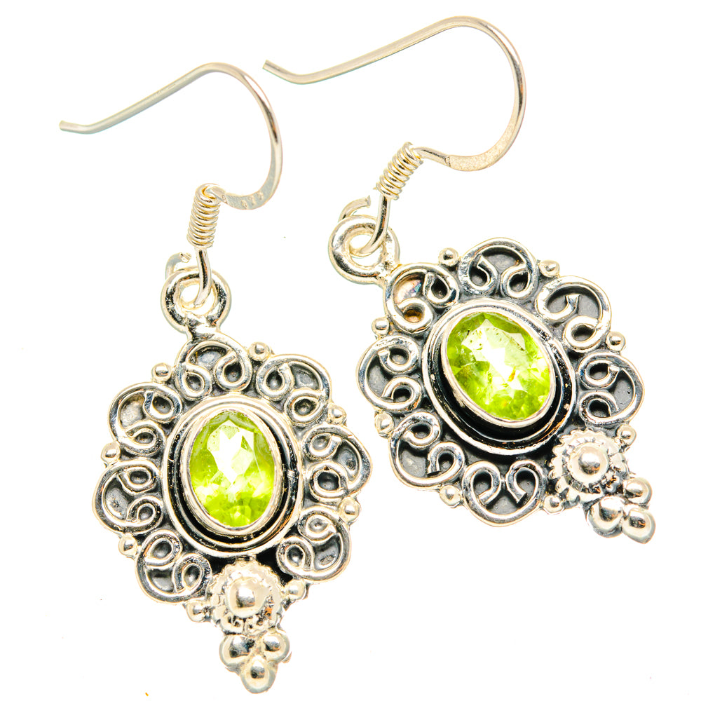 Peridot Earrings handcrafted by Ana Silver Co - EARR428786 - Photo 2