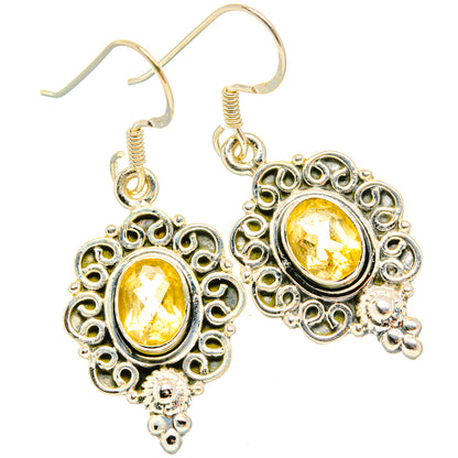 Citrine Earrings handcrafted by Ana Silver Co - EARR428794 - Photo 2