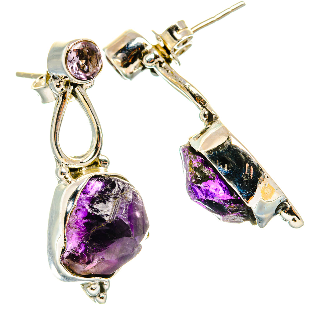 Amethyst Earrings handcrafted by Ana Silver Co - EARR428795 - Photo 2