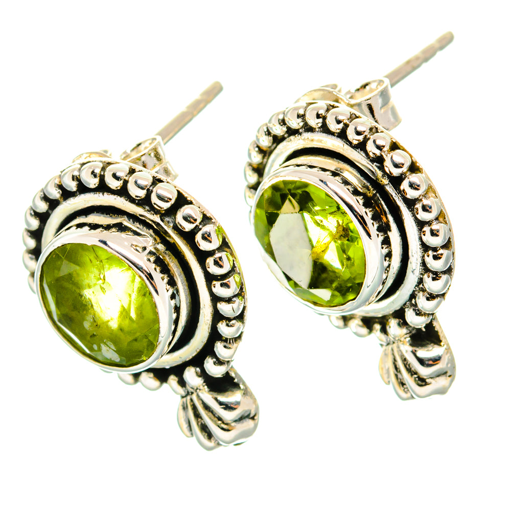Peridot Earrings handcrafted by Ana Silver Co - EARR428802 - Photo 2