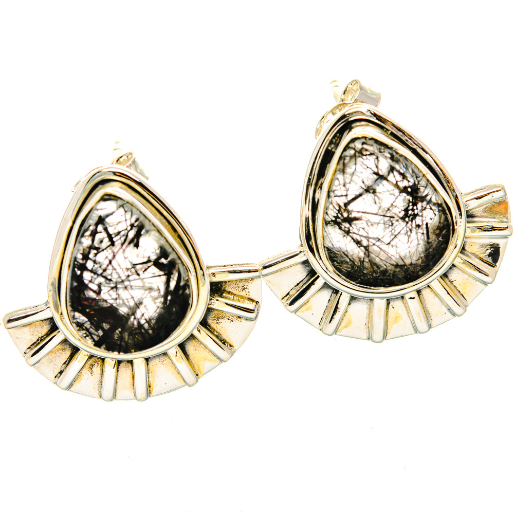 Tourmalinated Quartz Earrings handcrafted by Ana Silver Co - EARR428803 - Photo 2