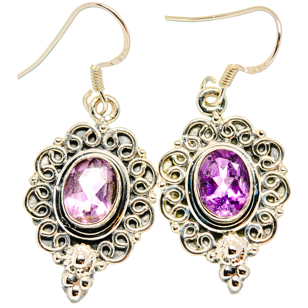 Amethyst Earrings handcrafted by Ana Silver Co - EARR428804 - Photo 2