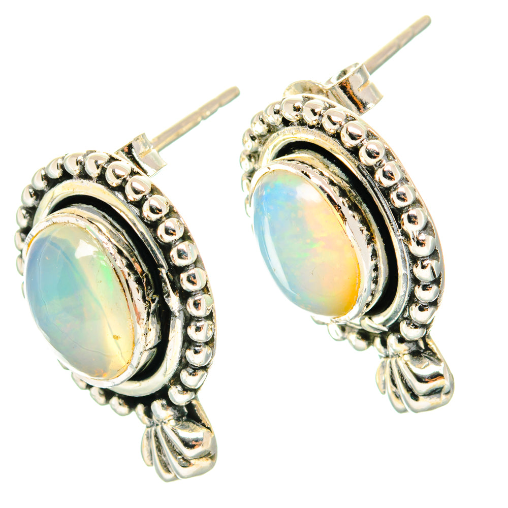 Ethiopian Opal Earrings handcrafted by Ana Silver Co - EARR428808 - Photo 2