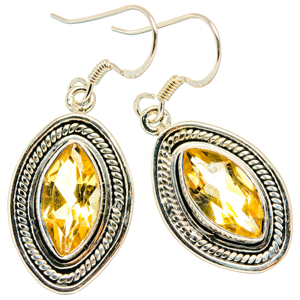 Citrine Earrings handcrafted by Ana Silver Co - EARR428810 - Photo 2